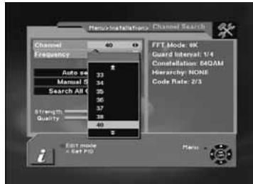 TELEVES 7288 - 5.- Search all channels: - 1