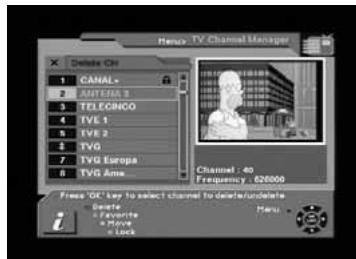 TELEVES 7288 - 8.6.-Delete Channel - 1