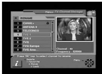 TELEVES 7288 - 8.5.- Rename Channel - 1
