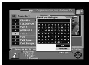 TELEVES 7288 - Comment éditer le nom d'un groupe de favoris - 2