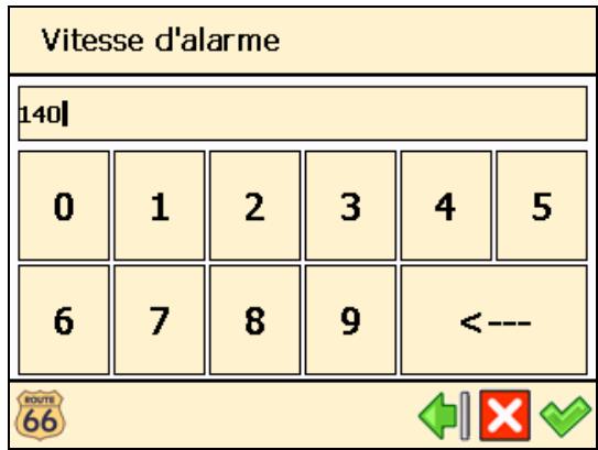 ROUTE 66 NAVIGATE 7 - Configurer alarme - 2