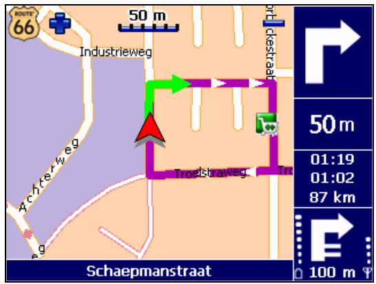 ROUTE 66 NAVIGATE 7 - Sélectionnez perspective 2D carte imprimée. - 2