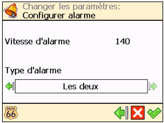 ROUTE 66 NAVIGATE 7 - Configurer alarme - 1