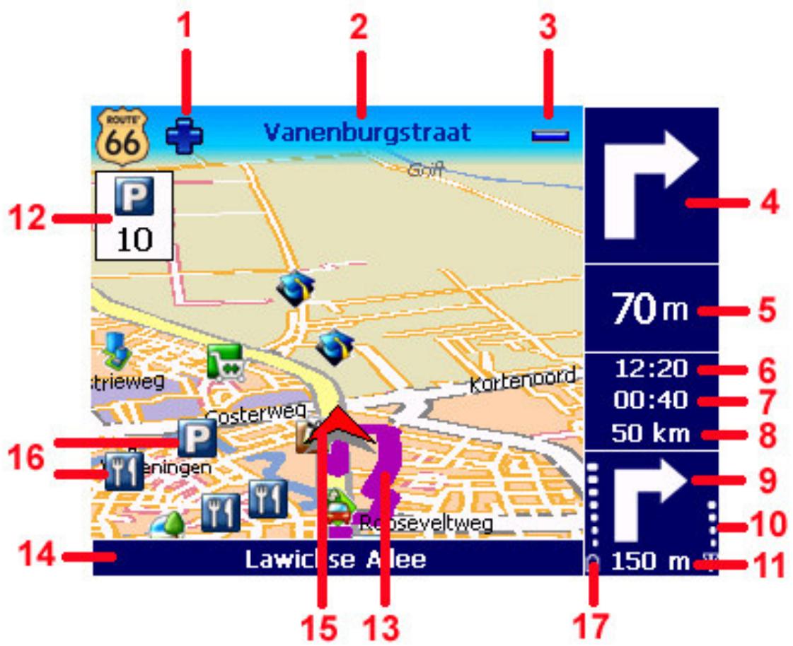 ROUTE 66 NAVIGATE 7 - Comprendre l'écran de navigation - 1