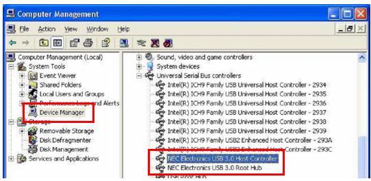 US ROBOTICS USB 3.0 PC-EXPRESS CARD - Windows XP - 1