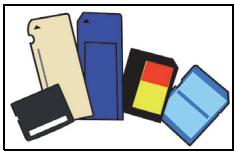 GATEWAY NE51B - Inserting a memory card - 1