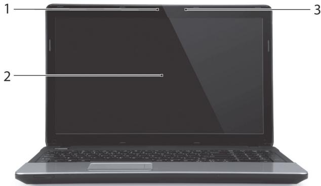 GATEWAY NE51B - TOP VIEW - DISPLAY - 1