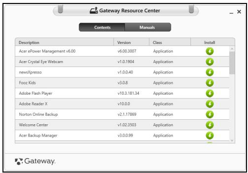 GATEWAY NE51B - Reinstalar controladores y aplicaciones - 2