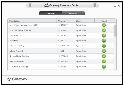 GATEWAY NE51B - Reinstalling drivers and applications - 2