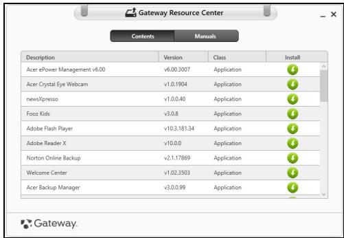 GATEWAY NE51B - Reinstalar controladores y aplicaciones - 3