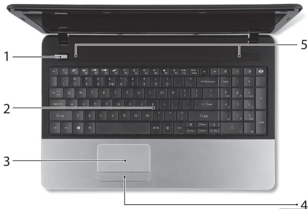 GATEWAY NE56R - 俯视图 - 显示器 - 2