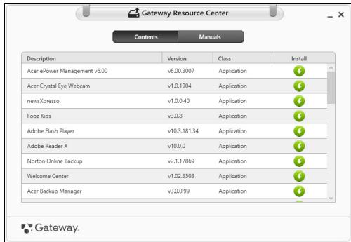 GATEWAY NE56R - Reinstalar controladores y aplicaciones - 3