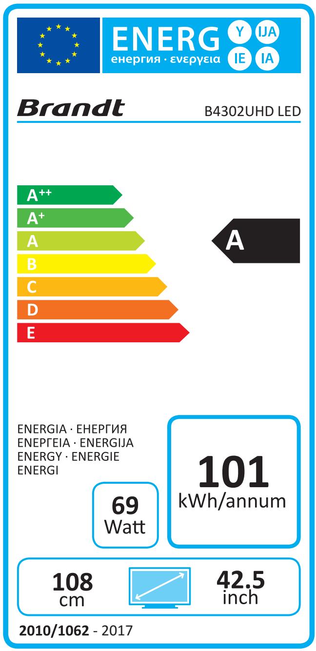 BRANDT B4502UHD - SPÉCIFICATIONS - 1