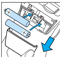 KAZ BP 2550 - Inserting batteries - 1