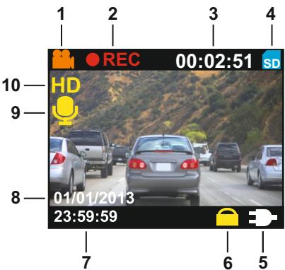 NEXT BASE IN CAR CAM 101 GO - Mode VIDEO - 1
