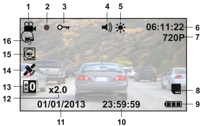NEXT BASE IN CAR CAM 302 G DELUXE - Mode VIDEO - 1