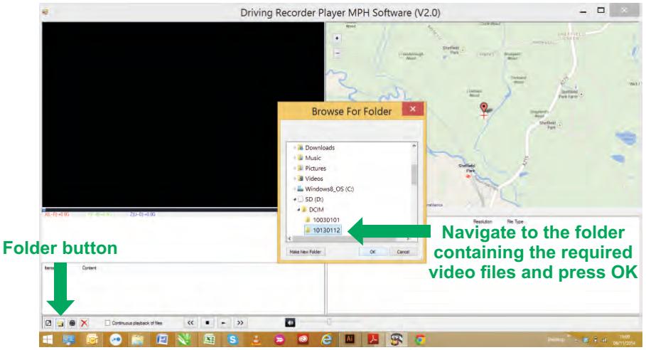 NEXT BASE IN CAR CAM 302 G DELUXE - Importer les fichiers vidéos dans « driving recorder player » : - 1
