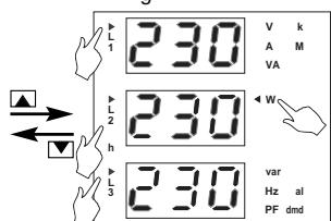 CARLO GAVAZZI WM14-DIN - Fonctions du MENU principal - 1
