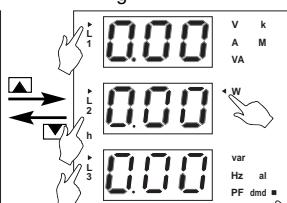 CARLO GAVAZZI WM14-DIN - Fonctions du MENU principal - 2