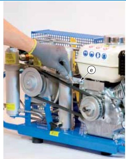AEROTECNICA COLTRI MCH-6 - Contrôle de la tension et remplacement de la courroie de transmission [A] - 5