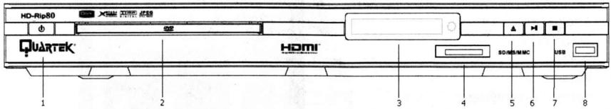QUARTEK HD-RIP80 - Façade avant - 1