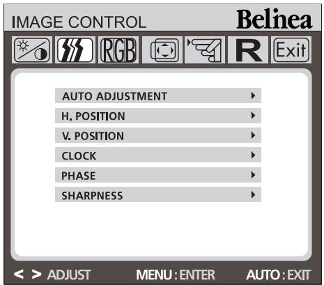 BELINEA LCD-MONITOR 10 17 20 - FONCTIONS DU MENU OSD - 1