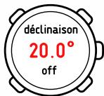 SUNNTO CORE ALU PURE WHITE MANU 06850 - Réglage de la valeur de déclinaison - 1