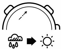 SUNNTO CORE ALU PURE WHITE MANU 06850 - Utilisation de l'indicateur de tendance de conditions atmosphériques - 1