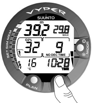 SUNNTO VYPER - Affichages oxygène - 3