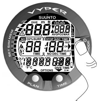 SUNNTO VYPER - Passage en mode Plongée et vérifications - 1
