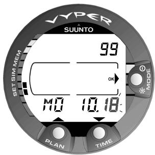 SUNNTO VYPER - Réglages de la date [2 AdJ DATE] - 4