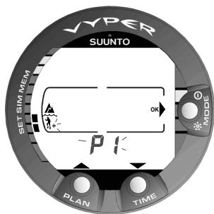 SUNNTO VYPER - Réglage de l'alarme de temps de plongée [2 d ALARM] - 3