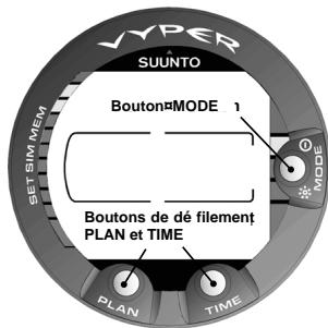 SUNNTO VYPER - Appuyer sur le bouton TIME - 1