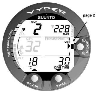 SUNNTO VYPER - Page I affichage principal (Fig. 4.7.) - 2