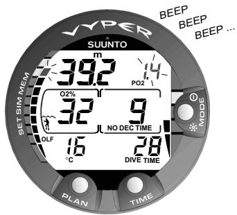 SUNNTO VYPER - Affichages oxygène - 2