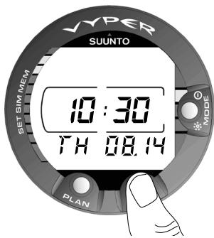 SUNNTO VYPER - Appuyer sur le bouton MODE - 1