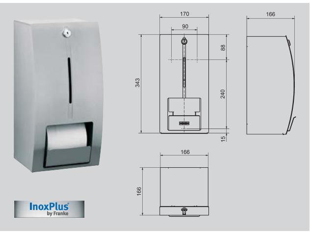 FRANKE STRATOS  - BROCHURE - Double distributeur de papier toilette - 1