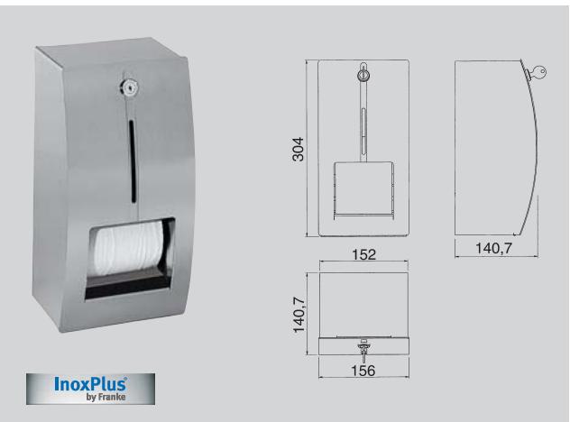 FRANKE STRATOS  - BROCHURE - Double distributeur de papier toilette - 1
