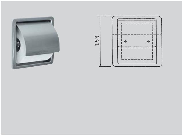 FRANKE STRATOS  - BROCHURE - Double distributeur de papier toilette encastré - 1