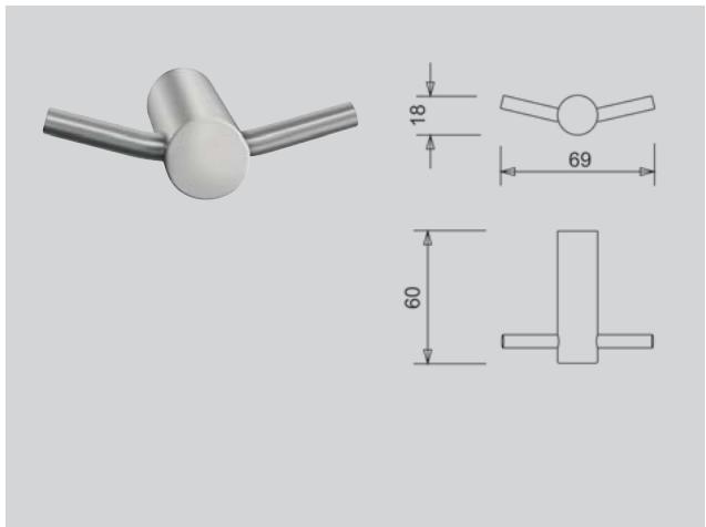 FRANKE STRATOS  - BROCHURE - Patère simple - 1