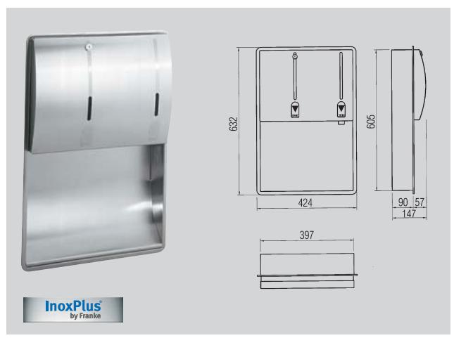 FRANKE STRATOS  - BROCHURE - Distributeur de savon encastré - 1