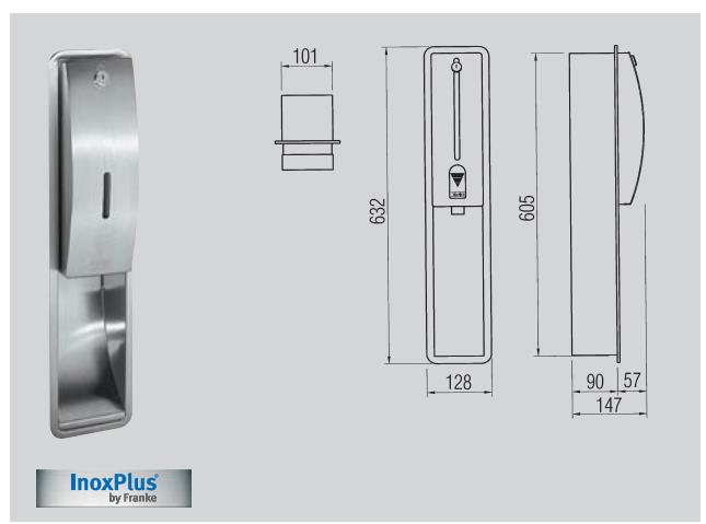 FRANKE STRATOS  - BROCHURE - Distributeur de savon encastré - 1