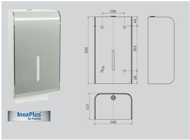 FRANKE XINOX - BROCHURE - Distributeur de mouchoirs en papier "clean me - 1
