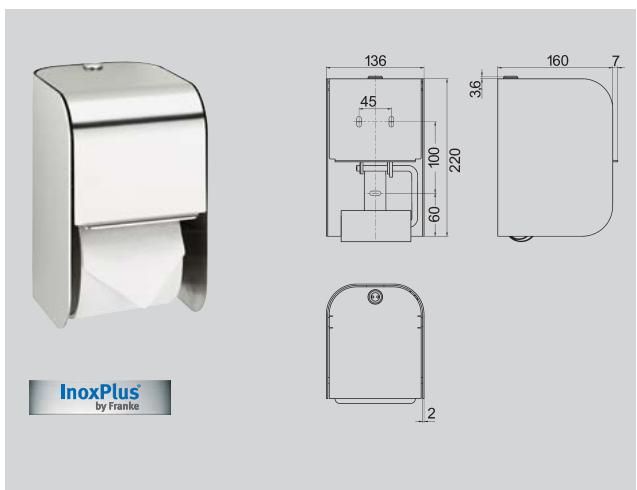 FRANKE XINOX - BROCHURE - Distributeur de papier "toilette" "have one - 1