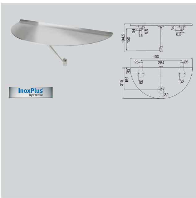 FRANKE XINOX - BROCHURE - Tablette d'angle "ala s. - 1