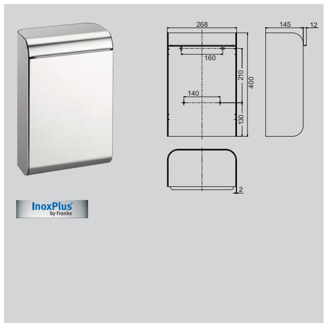 FRANKE XINOX - BROCHURE - Poubelle, 7 litres "georges s. - 1