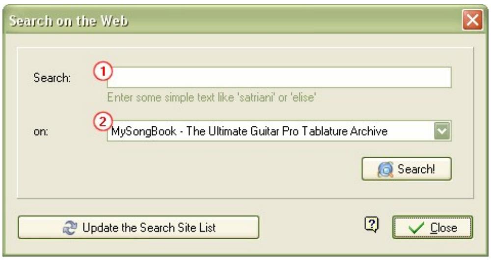 AROBAS MUSIC GUITAR PRO 5 - Search Guitar Pro Files on the Internet: - 1