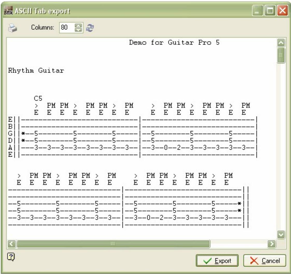 AROBAS MUSIC GUITAR PRO 5 - ASCII Export - 3