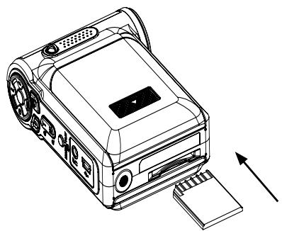 JAZZ HDV178 - Insertion et retrait d'une carte SD (en option) - 1