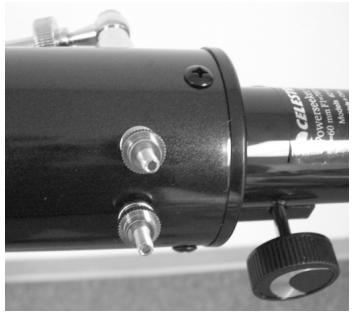 CELESTRON POWERSEEKER 76AZ - To install the finderscope: - 1